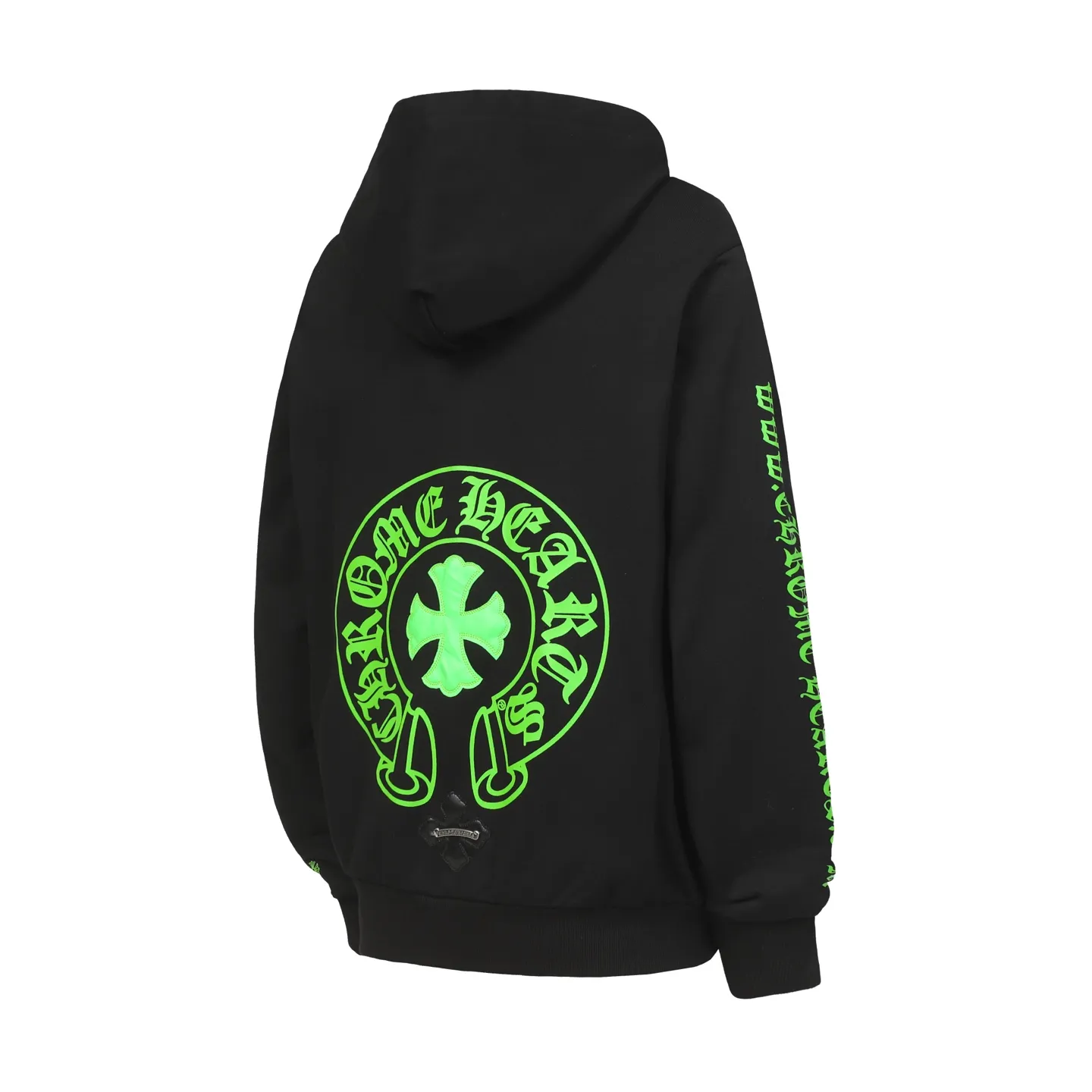 P250 #L3189 cross-border model. Those who pursue quality, please do not place an order. -Chrome Hearts/Chrome Hearts Horseshoe Sanskrit printed leather cross✝️Hooded sweatshirt - High weight, high density and high quality. The wool is soft, delicate and skin-friendly. It feels soft and silky. It has excellent warmth and skin-friendly properties. -Customized weaving and dyeing. No color difference. No matter the fabric or workmanship details, it beats the ordinary version on the market. -Colour: black white -Size: S M LXL